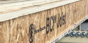 Side view of BCI-Joist organized after being cut