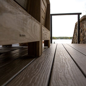 Close up of Moisture Shield Decking